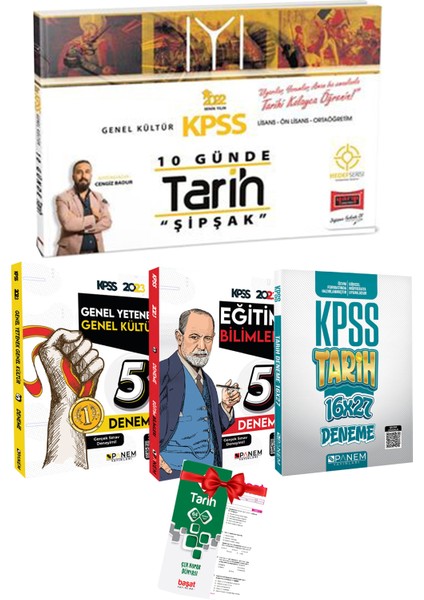 KPSS 10 Günde Tarih+Panem Genel Yetenek Genel Kültür 5 Deneme+Eğitim 5 Deneme+Tarih Deneme+Tarih Çek Kopar