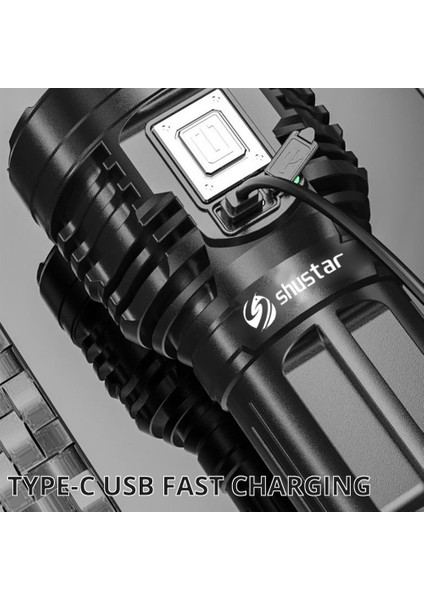 8led Super Parlak Parlak Güçlü LED Yangın Işık Yeniden Yüklenebilir (Yurt Dışından)