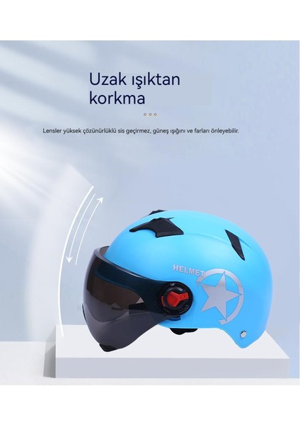 Elektrikli Akü Araba Kask Sürüş Yarım Kask (Yurt Dışından)