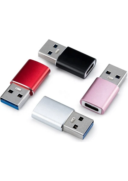 USB To Dişi Type-C Çevirici Data Otg Adaptör Dönüştürücü