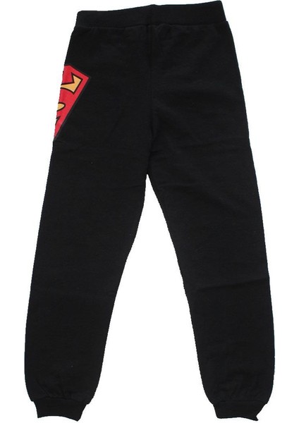 Erkek Çocuk Siyah Süperman Baskılı Tek Alt Eşofman fiyatları