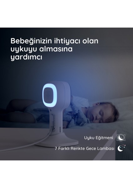 Nursery Pal Cloud 5" Hd Wi-Fi Dijital Bebek Kamerası + Gece Lambası