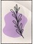 Yapraklar ve Şekiller Karışık Renkler Modern Illüstrasyon Poster P-003328 1