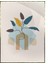 Bitki Illüstrasyonu Modernist Modern Sanat Tuval Poster P-004384 1