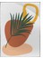Yapraklar ve Şekiller Karışık Renkler Modern Poster P-000936 1