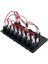 Marine Switch Panel 8 Anahtarlı Usb Type-C + Voltmetre + Şarj Soketli 12-24V 120X235mm Mavi 3