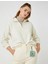 Peluş Sweatshirt Dik Yaka Fermuarlı 1
