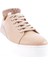 ES851-23Y Kadin Kalin Taban Halhal Detayli Silver Taşli Sneakers Ayakkabi 2