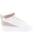 ES851-23Y Kadin Kalin Taban Halhal Detayli Silver Taşli Sneakers Ayakkabi 1