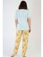 Kadın Viscon Büyük Beden Kısa Kol Pijama Takım 4