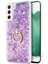 Samsung Galaxy S22 Kılıf Glitter Liquid Holder Mor 1