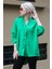 Yosun Yeşili Muslin Kumaş Basic Kadın Gömlek MG1660 2
