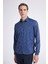 Slim Fit Indigo Baskılı Gömlek 9EC02AD04259Y 3