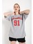 Kadın Los Angeles 91 Baskılı Oversize Tişört 3