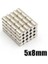 5 x 8 mm Çap: 5 Mm, Kalınlık : 8 mm Yuvarlak Neodyum Mıknatıs 1