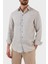 Regular Fit Uzun Kollu Keten Gömlek Erkek Gömlek D41SM0 D10F9 600 4