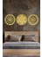 Yaşam Çiçeği,sri Yantra, Torus 3 Lü Set Duvar Dekoru Tablo 3