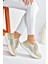 P973516904 Ten Kumaş Kalın Tabanlı Spor Ayakkabı Sneakers 1