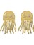 Artisan Jellyfish Denizanası Detaylı Altın Kaplama Küpe 1