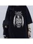 Gothic Devil Baskılı Siyah Oversize T-Shirt 1