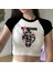 Ramones Logo & Artists Baskılı Reglan Kol Beyaz Crop 1