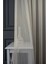 Taç Altın Çizgili 1/2 Seyrek Pile Tül Perde Tek Kanat - 100 x 250 cm 1