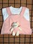 Askılı Ayıcıklı 2' Li Bebek Salopet & Body Unisex 4