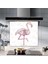 Flamingo Desen | Cam Ocak Arkası Koruyucu | 52cm x 60cm 1