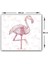 Flamingo Desen | Cam Ocak Arkası Koruyucu | 52cm x 60cm 3