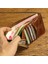 SG775 Retro Kırışmış Kırış Kirpik Deri Cüzdan Fermuar Cep Çok Kart Yuvası Para Çantası Billfold (Yurt Dışından) 2