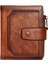 Dante D05509 Üst Kat Cowhide Erkekler Kısa Cüzdan Rfid Engelleme Fermuar Cep Kartları Nakit Tutucu Çanta (Yurt Dışından) 1