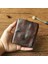 SG813 Üst Katman Cowhide Deri Retro Iki Katlı Erkekler Kısa Cüzdan Fermuar Tasarım Kartları Nakit Tutucu Çanta (Yurt Dışından) 5