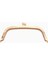 21.5 cm Light Gold Oval Köşe Çanta Klipsi Çanta Bursu 1