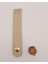 11X2 cm Ham Doğal Gerçek Deri Düz Çanta Kapağı Light Gold Metalli 1