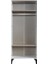 Çizgi 2 Kapılı Gardırop Elbise Dolabı 80X47X200CM 2