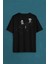 Astronot Dans Uzay Cosmos Space Galaksi Gezegen Sırt Ön Baskılı Oversize Tişört Unisex T-Shirt10 2
