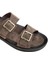Orthopedix Kane Çift Tokalı Kahverengi Erkek Terlik 33300 3