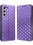 For Samsung Galaxy S23 Için Tam Koruma Arka Kapak Plus Rhombus Desen Basılı Pu Deri Flip Folio Telefon Kılıfı Cüzdan Stand (Yurt Dışından) 2
