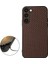 For Samsung Galaxy S23 Için Artı Parmak Izi Karbon Fiber Doku Telefon Kasası Pu Deri Kaplı Tpu Arka Kapak (Yurt Dışından) 2