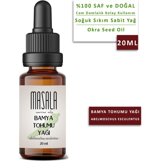 Masala Bamya Tohumu Yağı 20 Ml. (Okra Seed Oil) Fiyatı