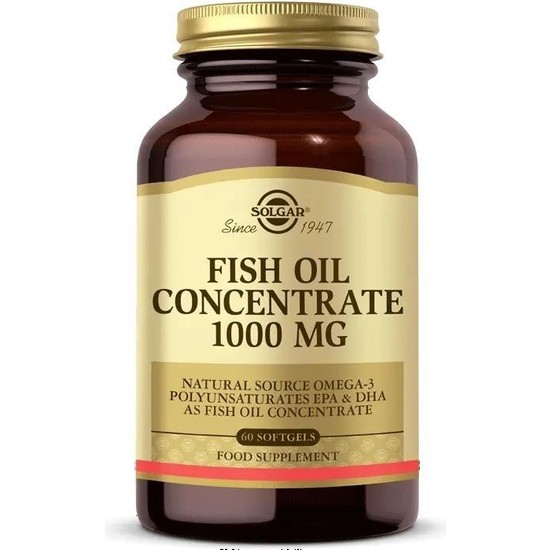 Solgar Fish Oil Concentrate 1000 mg 60 Kapsül Fiyatı