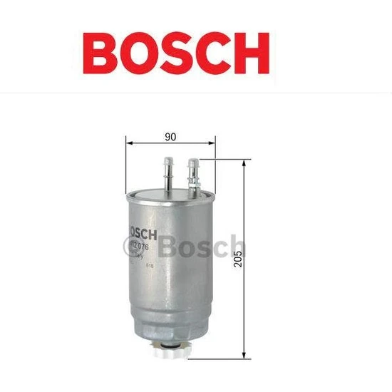 Bosch Mazot Filtre N2076 Linea G. Punto Bravo 159 Guilietta 1.3/1.6d F026402076