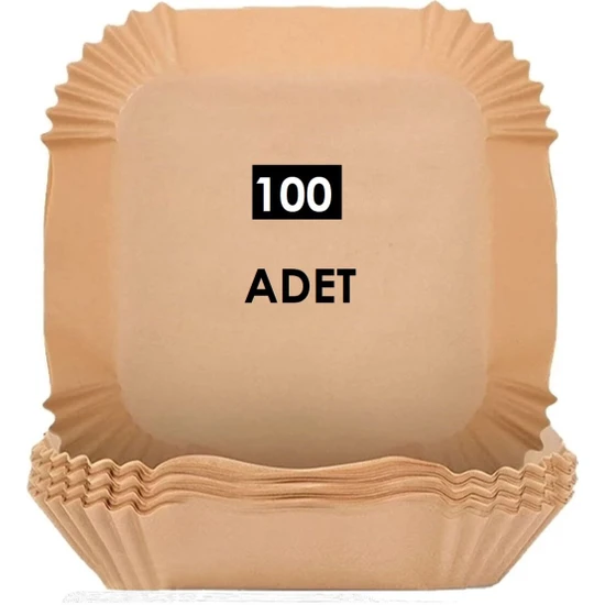 Tp Company 100 Adet Airfryer Pişirme Kağıdı Kare Tabak Model Yağlı Kağıt