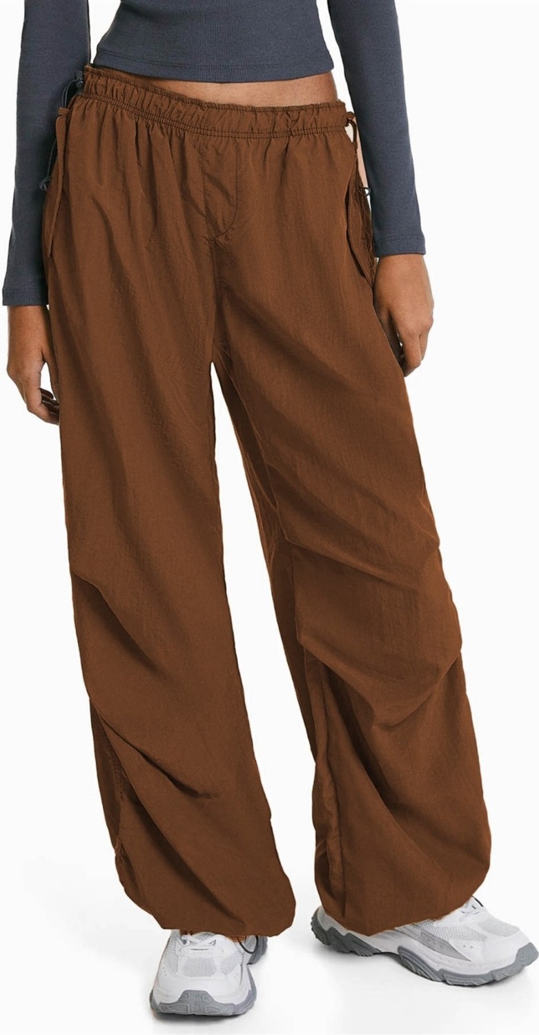 Madmext Siyah Paraşüt Jogger Kadın Pantolon MG1726 görsel 8