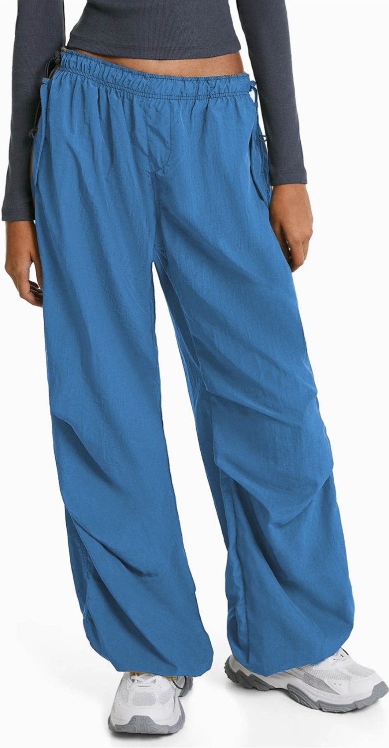 Madmext Siyah Paraşüt Jogger Kadın Pantolon MG1726 görsel 7