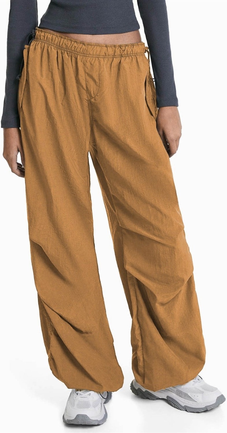 Madmext Siyah Paraşüt Jogger Kadın Pantolon MG1726 görsel 6