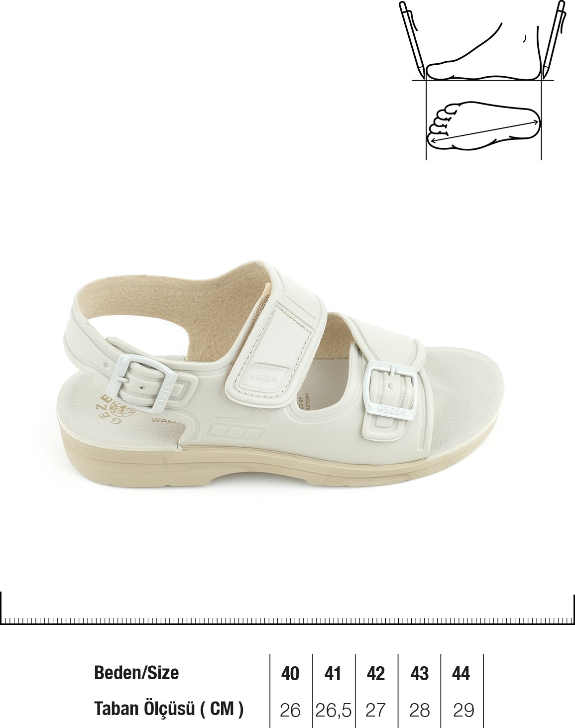 Gezer 04003 Erkek Ortopedik Hac Umre Günlük Sandalet görsel 3