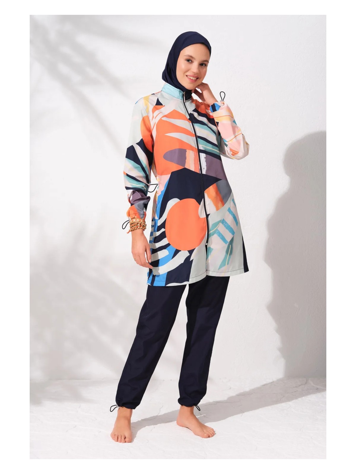 Pierre Cardin Uzun Kollu Fermuarlı Tesettür Mayo 231906