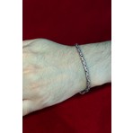 Encili Silver 925 Ayar Gümüş Erkek Gümüş Kral Zinciri Oval Bileklik