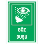 Vizyon Trafik Göz Duşu Levhası 15X21 cm Sticker